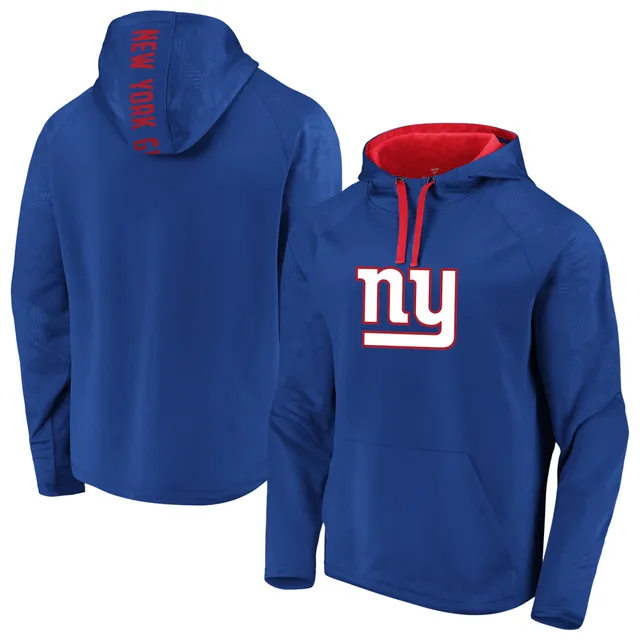 Women's New York Giants Antigua Royal Victory Pullover Hoodie