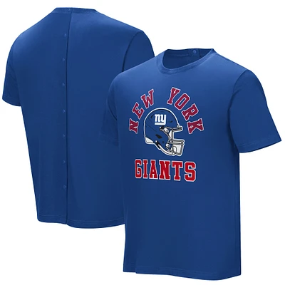 T-shirt avec assistance au panier des Royal New York Giants pour hommes