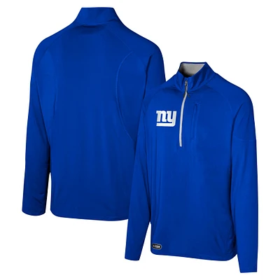 Haut à quart de zip Grind Iron des Royal New York Giants pour hommes