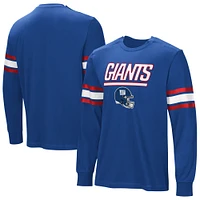 Men's  Royal New York Giants Hands Off Long Sleeve Adaptive T-Shirt