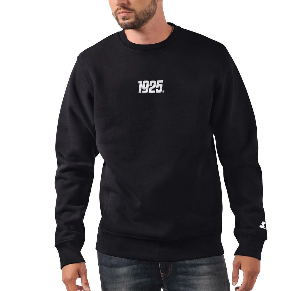 Sweat-shirt à manches longues pour hommes Starter noir New York Giants 1925 Collection