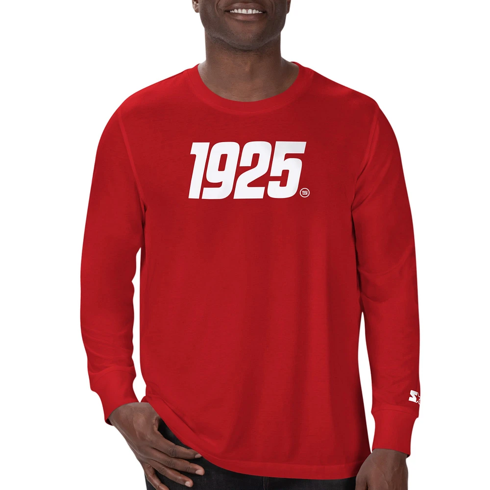 Men's Starter New York Giants 1925 Collection Long Sleeve T-Shirt