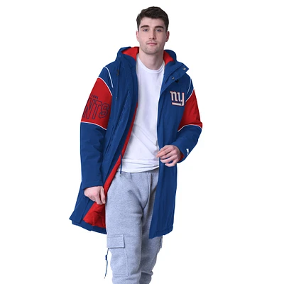 Veste zippée entièrement en polyfill pour homme Starter Royal New York Giants Dynasty Stadium