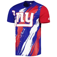 T-shirt Starter Royal New York Giants Extreme Defender pour homme