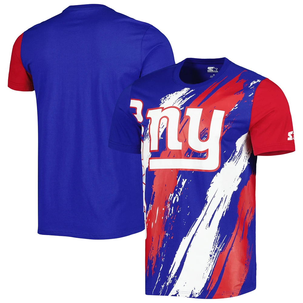 T-shirt Starter Royal New York Giants Extreme Defender pour homme