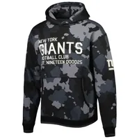 Men's The Wild Collective Black New York Giants Camo Pullover Hoodie