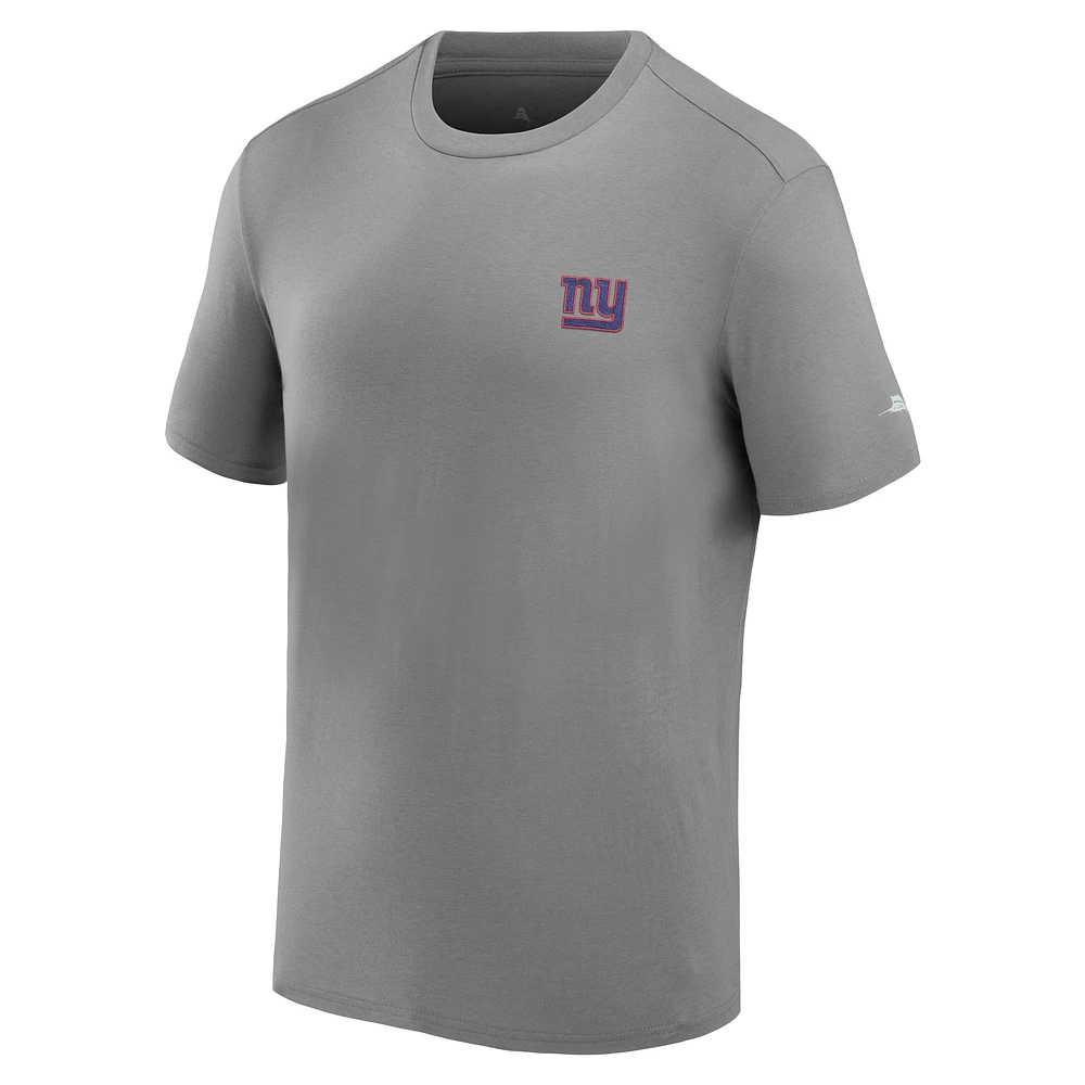 Men's Tommy Bahama Gray New York Giants Thirst & Gull T-Shirt