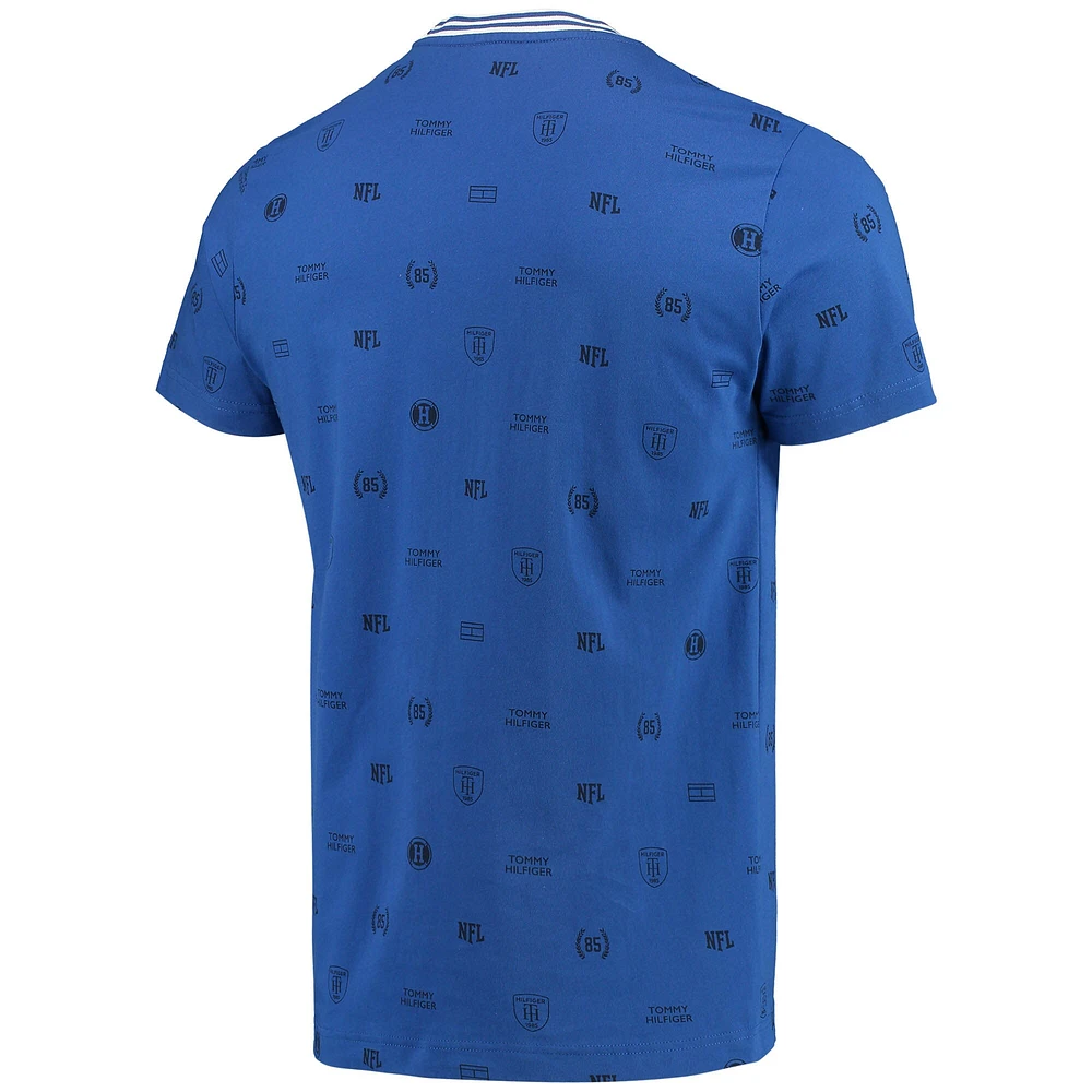 T-shirt à poche Tommy Hilfiger Royal New York Giants pour homme