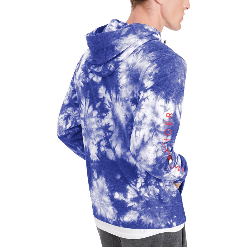 Men's Tommy Hilfiger Royal New York Giants Stanley Tie-Dye - Pullover Hoodie