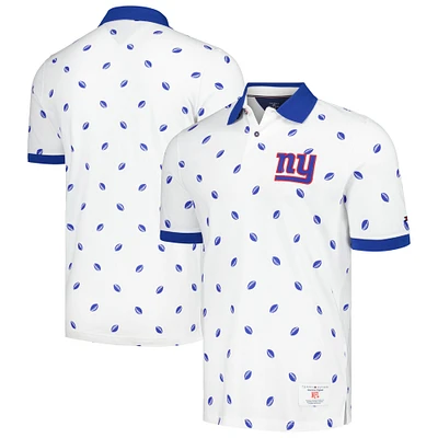 Polo Tommy Hilfiger blanc New York Giants Bryce Pique pour hommes