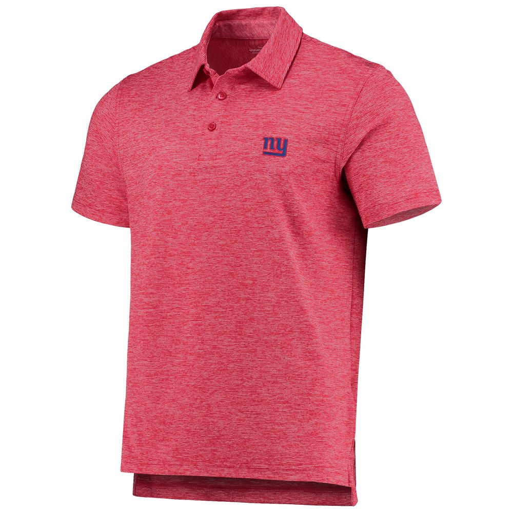 Men's Vineyard Vines Red New York Giants Destin Stripe Sankaty Polo