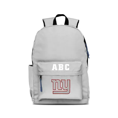 New York Giants MOJO Personalized Campus Laptop Backpack - Gray