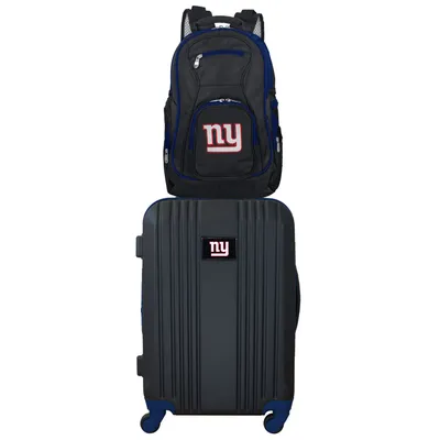 New York Giants MOJO 2-Piece Backpack & Carry-On Luggage Set - Navy