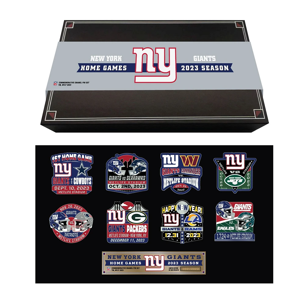 MOJO New York Giants 2023 Game Day Pin Collector Set