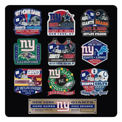 New York Giants Mojo 9-Pack Collector Pin Set