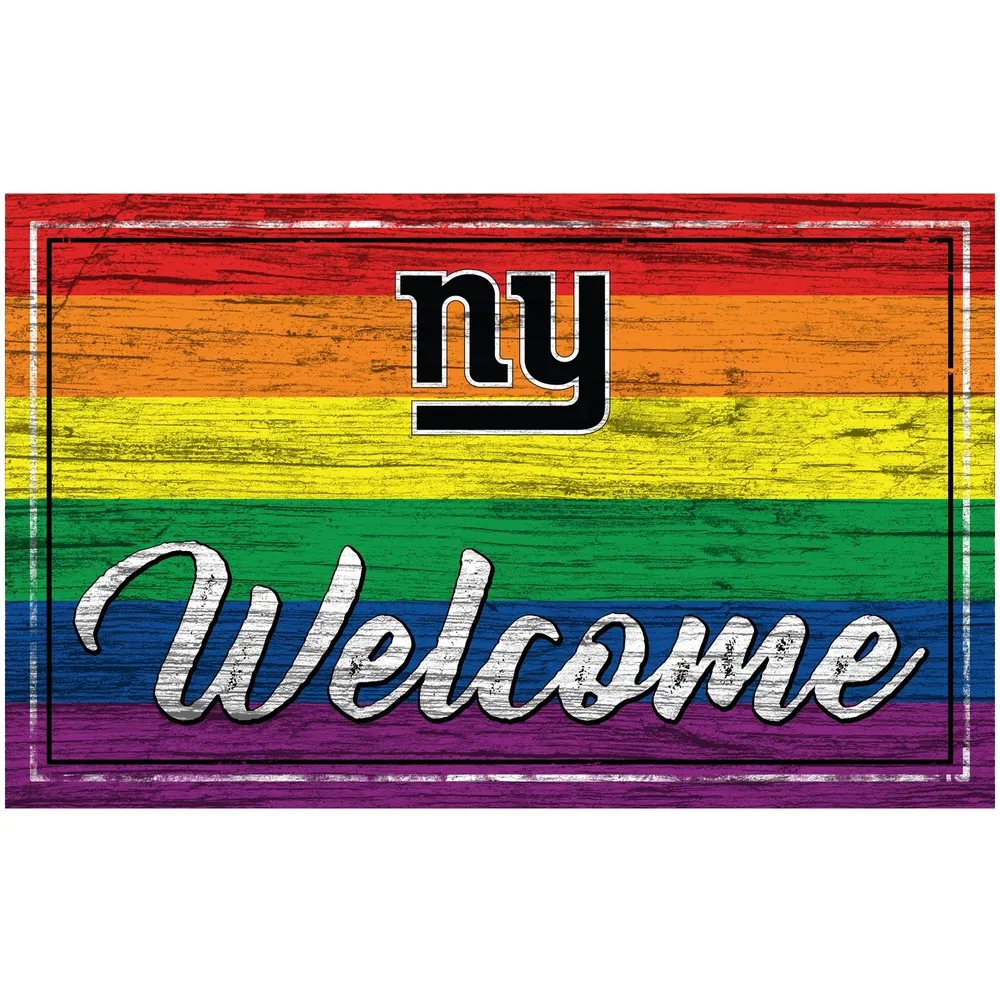 Lids New York Giants 11'' x 19'' Welcome Pride Sign