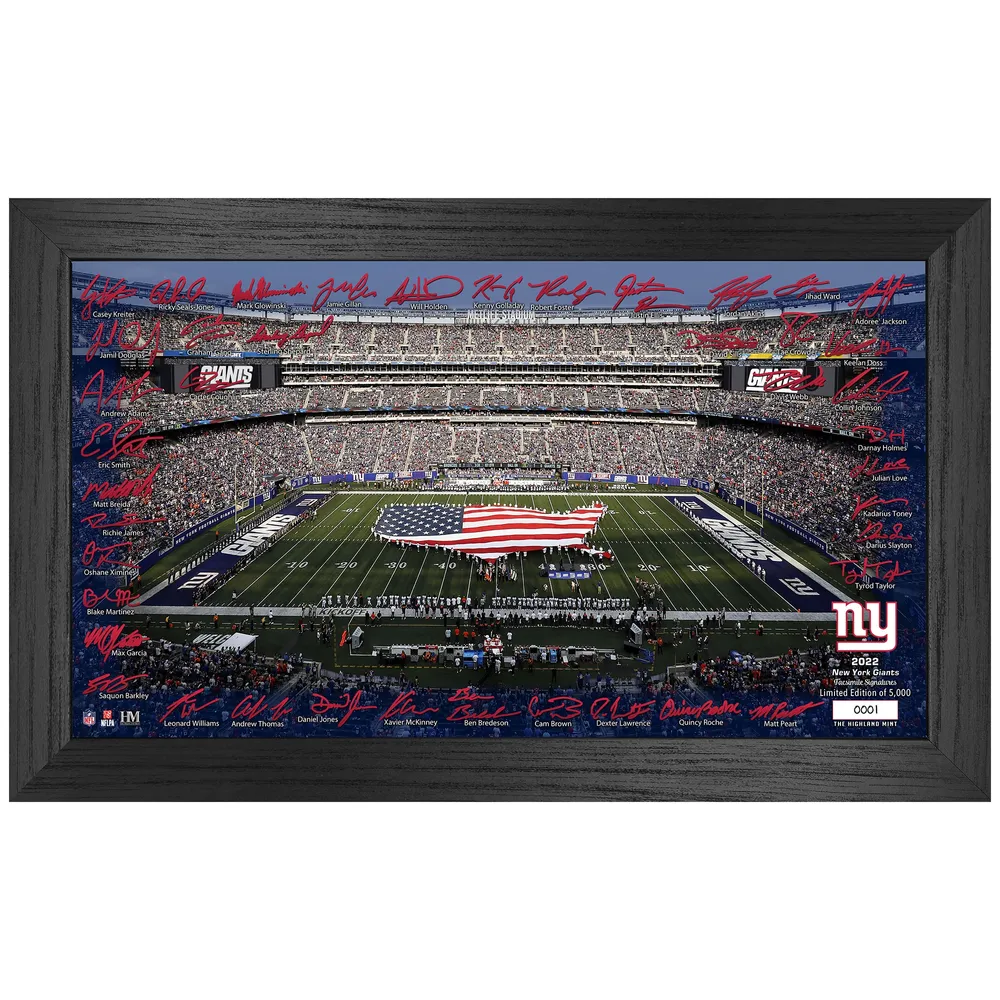 Highland Mint New York Giants 12'' x 15'' Super Bowl Banner Collection  Photo Mint