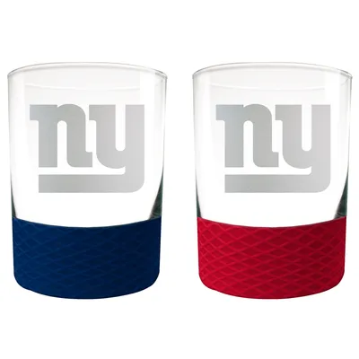 New York Giants 14oz. Commissioner Rocks Glass Two-Piece Set