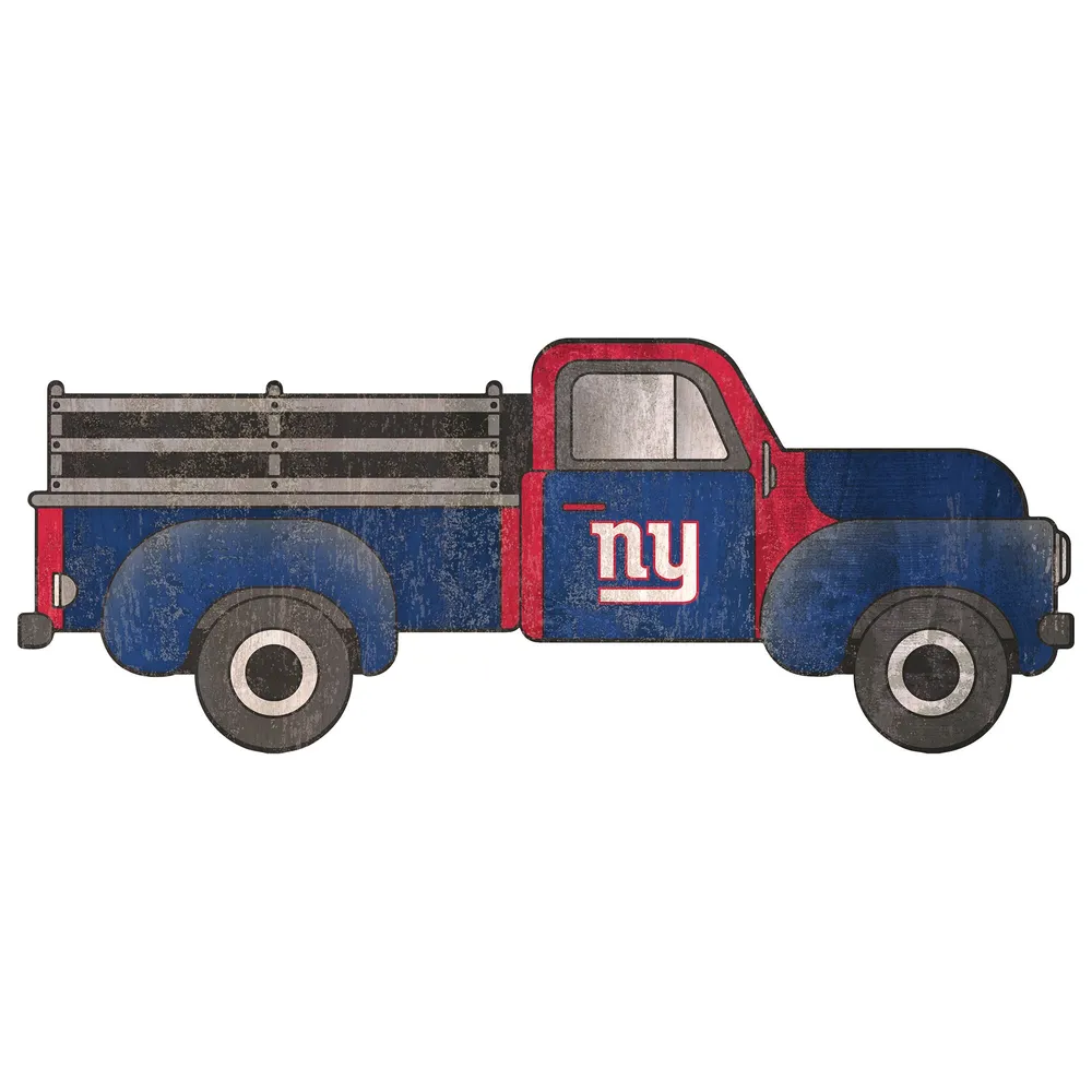 New York Giants Distressed Logo Cutout Sign