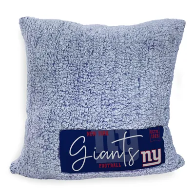 New York Giants 20'' x 20'' Double Stitch Alpine Sherpa Décor Pillow
