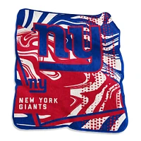 Couverture Raschel tourbillonnante des Giants de New York 50" x 60"