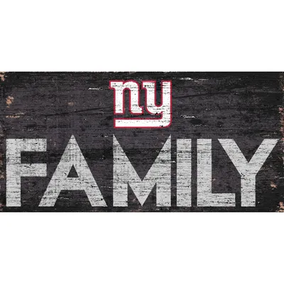 New York Giants 6'' x 12'' Family Sign
