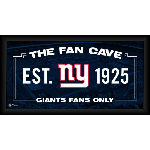 New York Giants Fanatics Authentic Black Framed Wall-Mountable