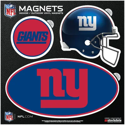 New York Giants Indoor & Outdoor 3-Pack Magnet Set