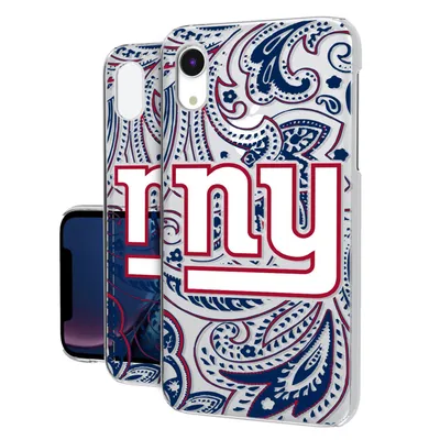 New York Giants iPhone Clear Paisley Design Case