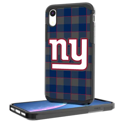 New York Giants iPhone Rugged Plaid Design Case