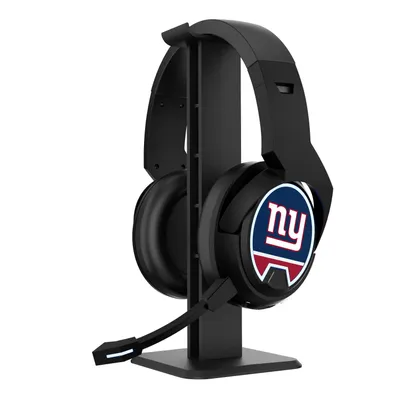 New York Giants Logo Wireless Bluetooth Gaming Headphones & Stand