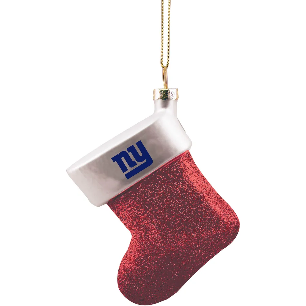 New York Giants Stocking Blown Glass Ornament