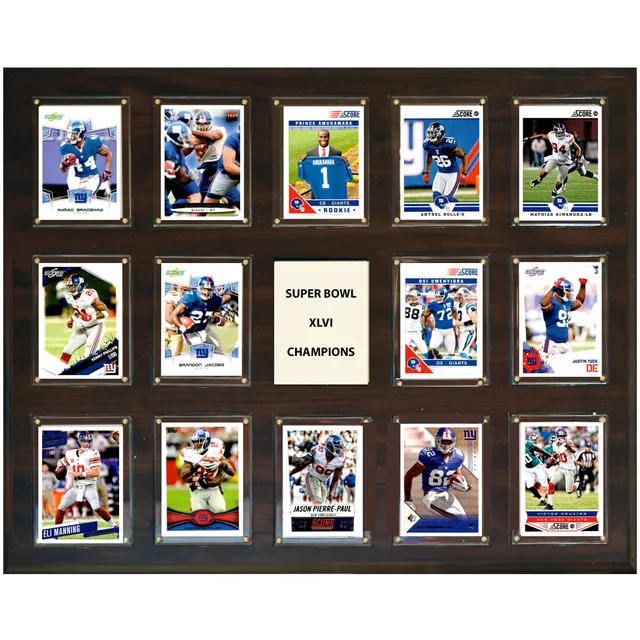 New York Giants Super Bowl XXV Champions 12'' x 15'' Plaque