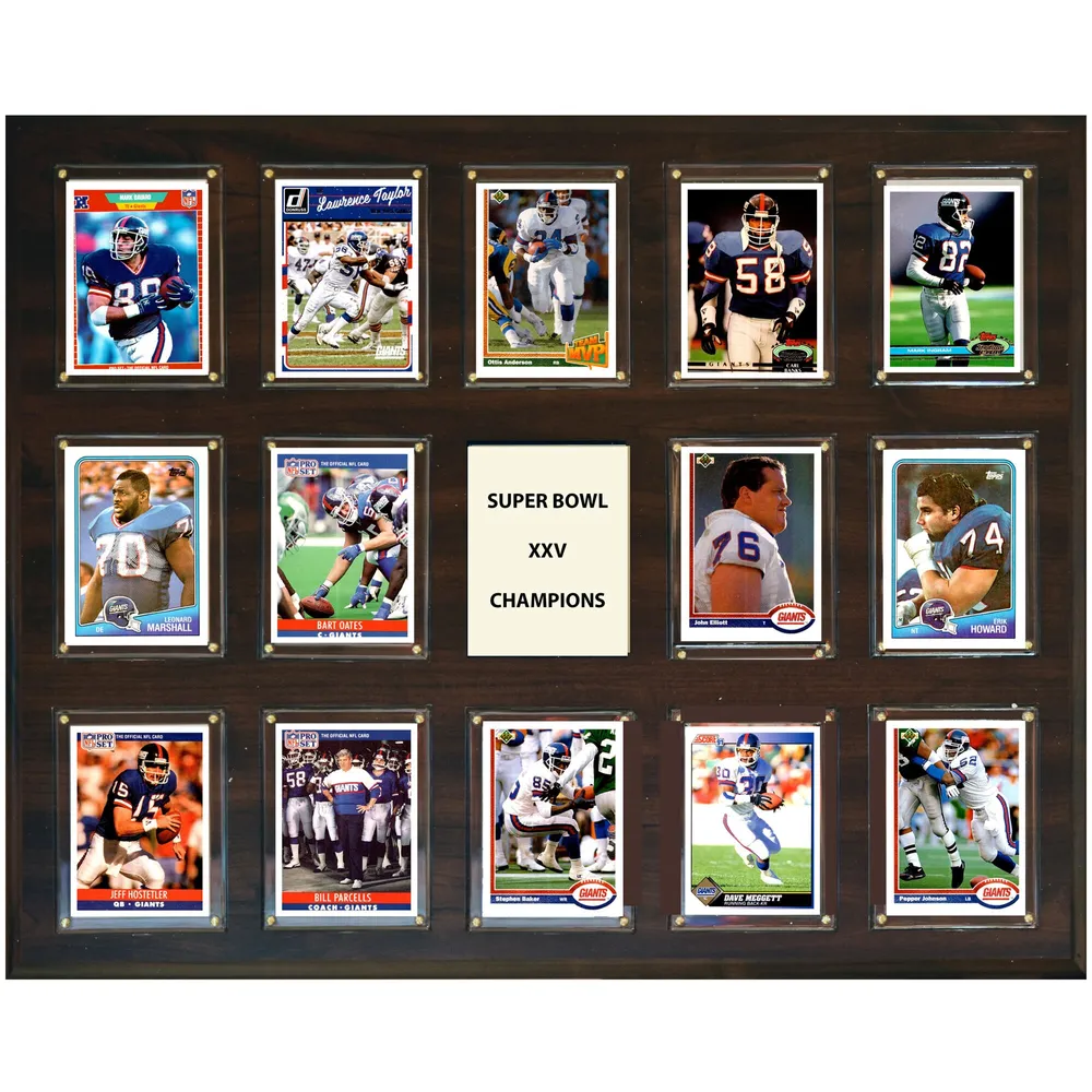 New York Giants Super Bowl XXV Champions 15'' x 18'' Plaque