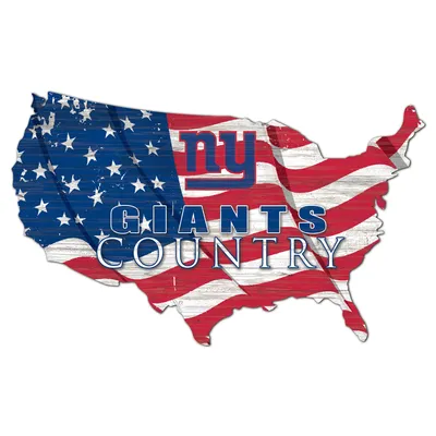 New York Giants USA Flag Cutout Sign