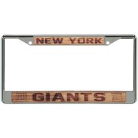 New York Giants Wood Design Acrylic License Plate Frame