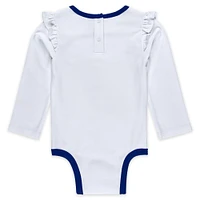 Newborn & Infant WEAR by Erin Andrews New York Giants Three-Piece Long Sleeve Bodysuit, Tutu and Sweatpants Set