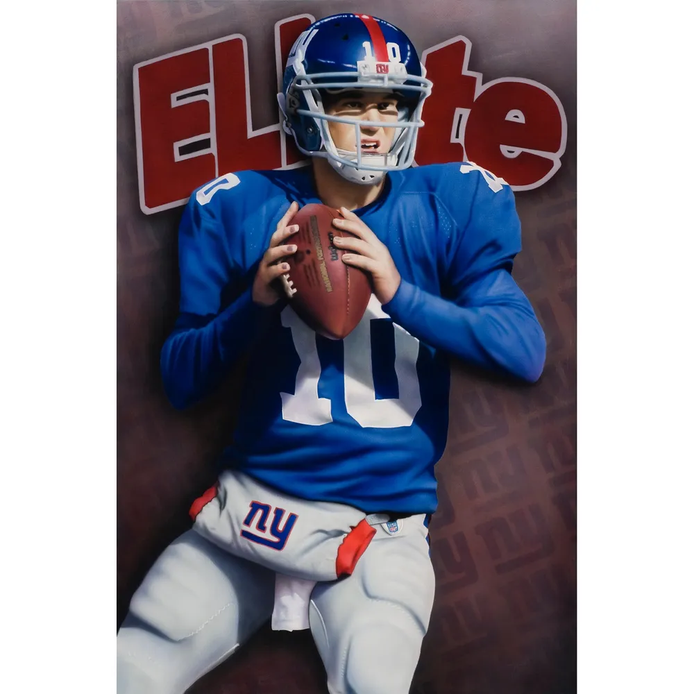 Lids NY Giants 'Eli Manning' Fine Art Canvas Print 24' x 36' by Artist Rob  Jackson