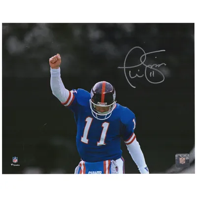 Lawrence Taylor and Phil Simms New York Giants Multi-Signed 16 x 20  Spotlight Photograph with Multiple Inscriptions