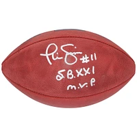 Phil Simms New York Giants Autographed Duke Metallic Football with ''S.B. XXI M.V.P.'' Inscription