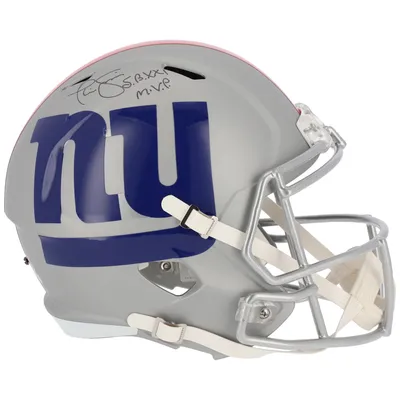 NY Giants Super Bowl MVP Autographed Riddell Throwback Authentic Helmet  w/Super Bowl MVP Inscriptions