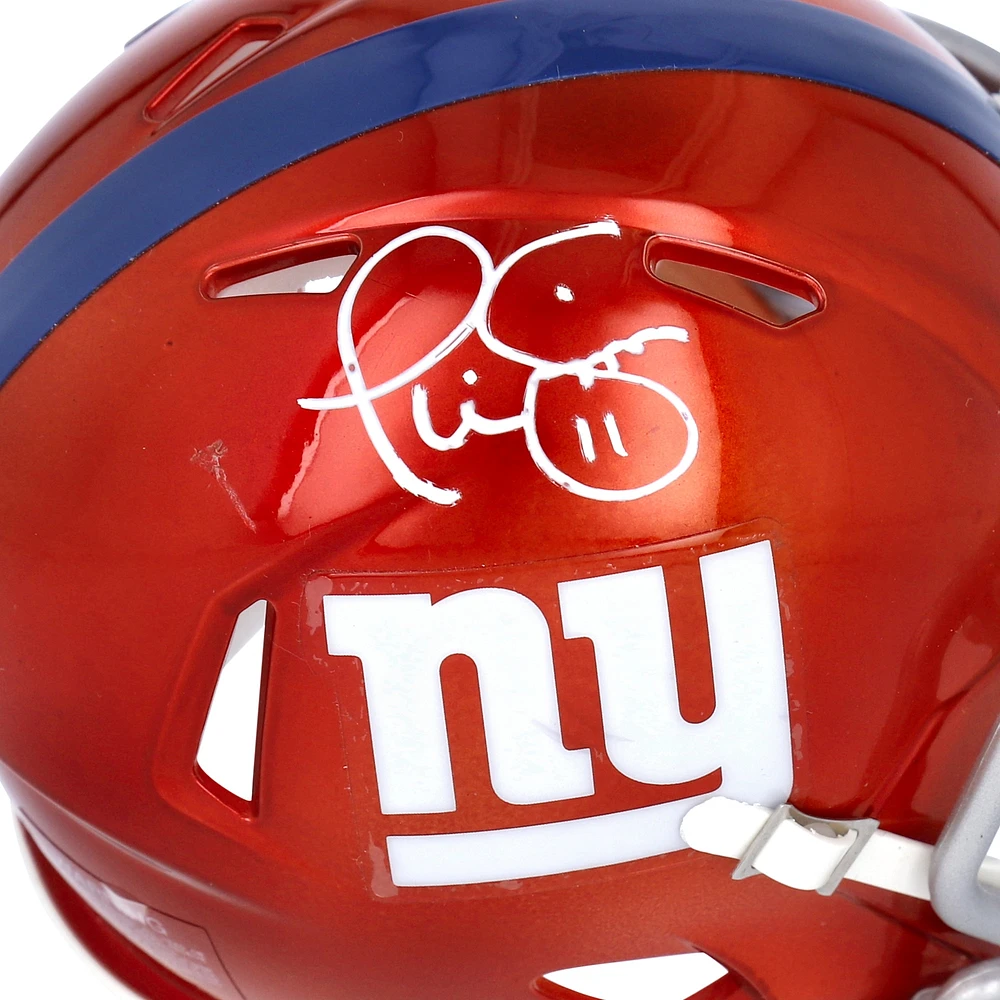 Phil Simms New York Giants Autographed Riddell Flash Speed Mini Helmet