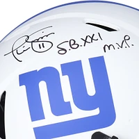 Phil Simms New York Giants Autographed Riddell Lunar Speed Authentic Helmet with "SB XXI M.V.P" Inscription