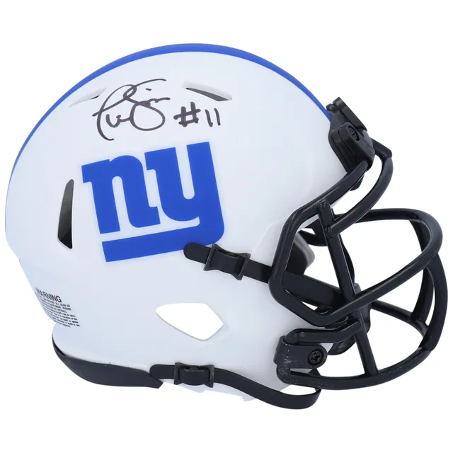 Lids Phil Simms & Eli Manning New York Giants Fanatics Authentic Autographed  Riddell Flat White Alternate Revolution Speed Authentic Helmet