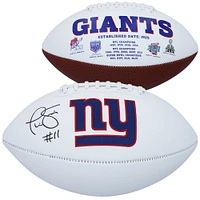 Phil Simms New York Giants Autographed White Panel Football