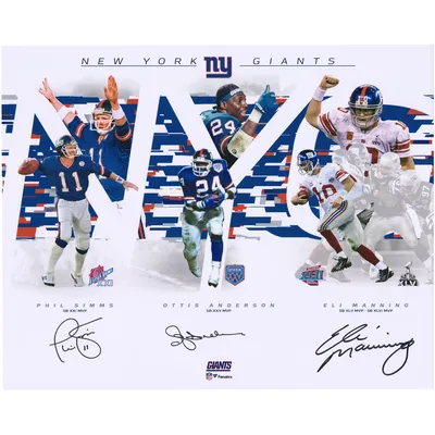 Eli Manning New York Giants Fanatics Authentic Autographed Duke Pro Football with SB XLII MVP; SB XLVI MVP Inscriptions