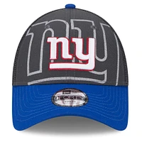 Preschool New Era Graphite/Royal New York Giants Reflect 9FORTY Adjustable Hat