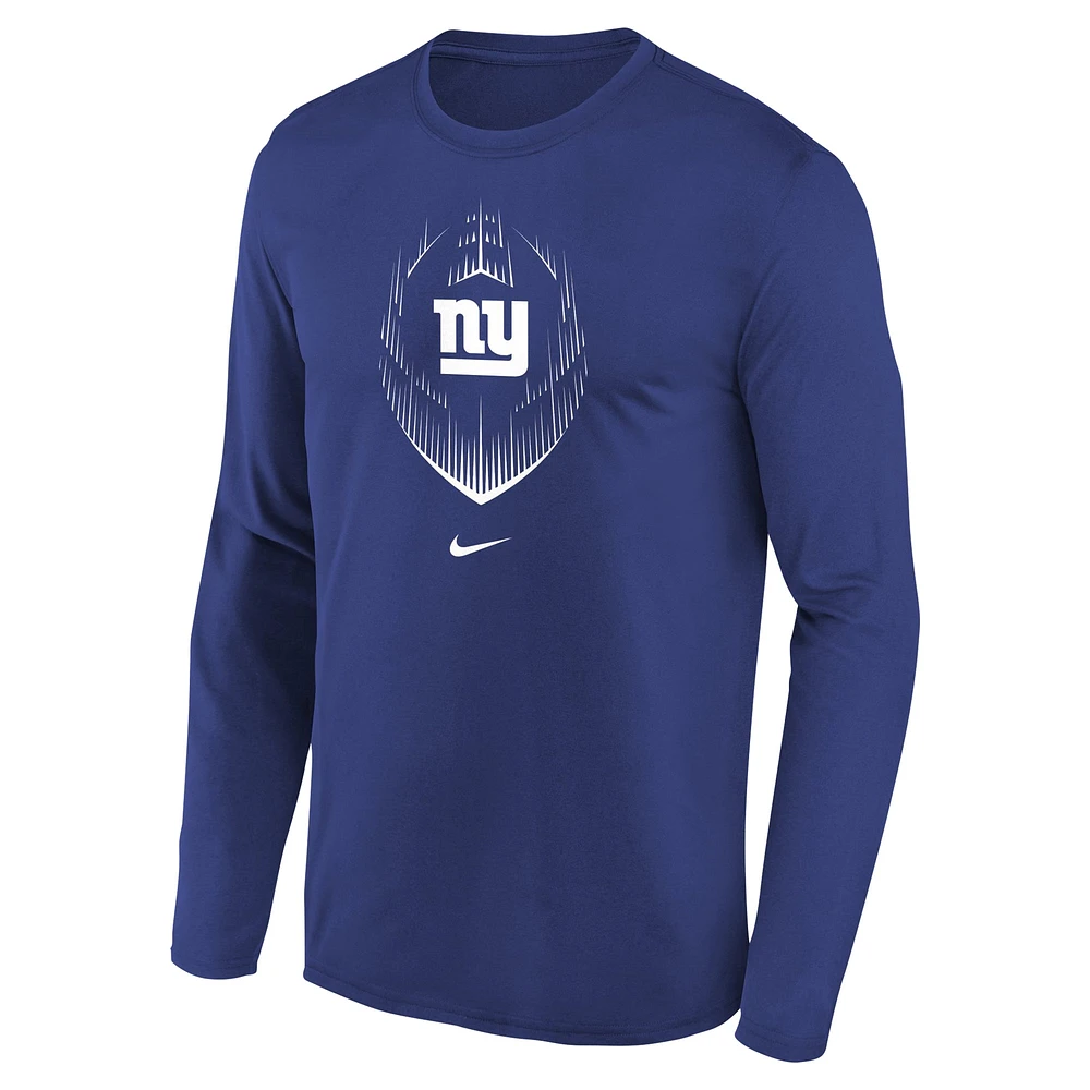 Preschool Nike Royal New York Giants Legend Icon Long Sleeve T-Shirt