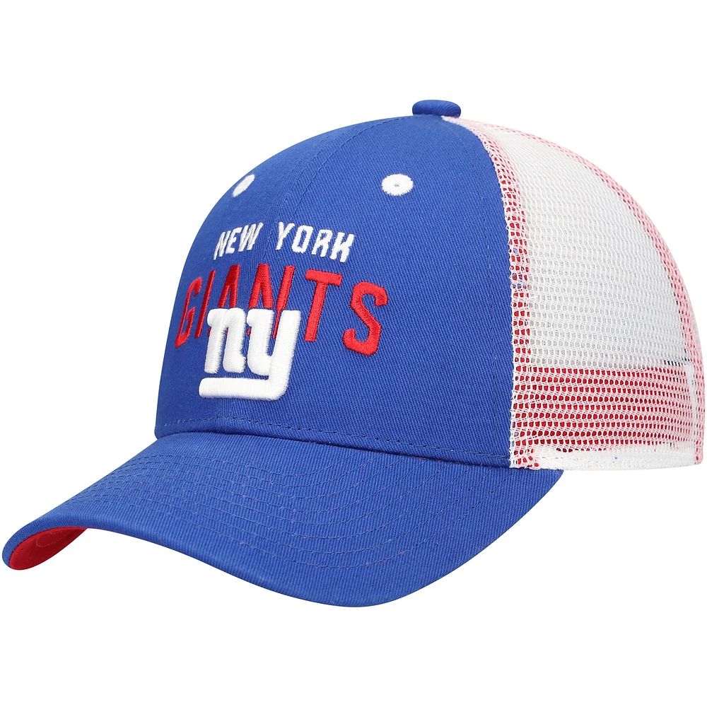 Casquette réglable préscolaire Royal New York Giants Core Lockup Trucker