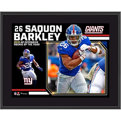 Saquon Barkley New York Giants 2018 Offensive Rookie of the Year 10.5" x 13" Sublimated Plaque